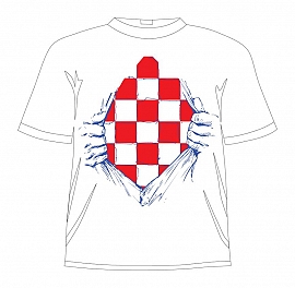 Hrvatska navijačka majica Hrvatska u srcu