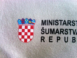 Grb republike Hrvatske otisnut na majici